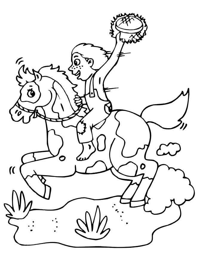 Coloring Horse Pages 6